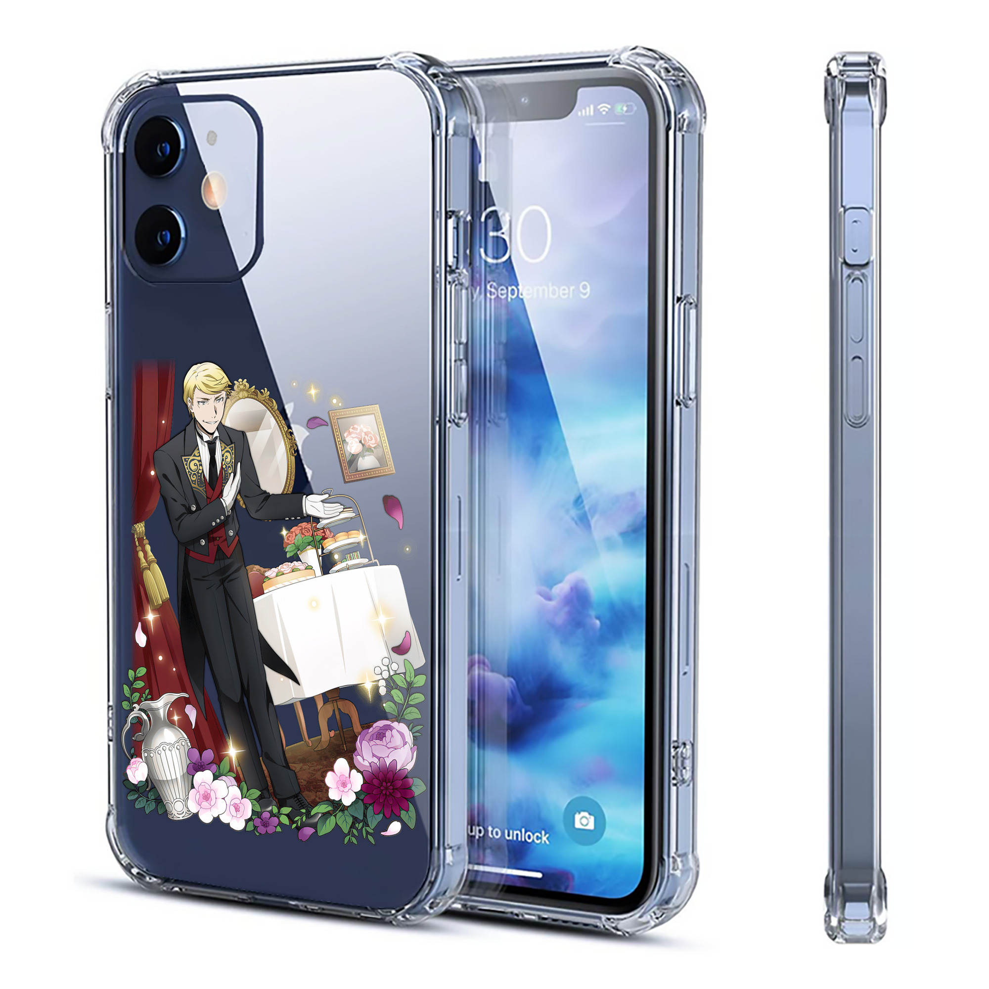 （画像用） 文豪ストレイドッグス Bungo Stray Dogs 【iPhone 12シリーズ対応】透明スマホケース（クリアソフトケース）